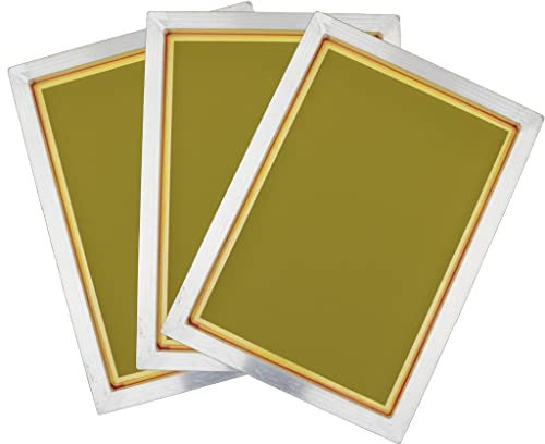 pistro 3 Stück 120T Papierherstellung Siebdruckrahmen für Leiterplatten, Größe