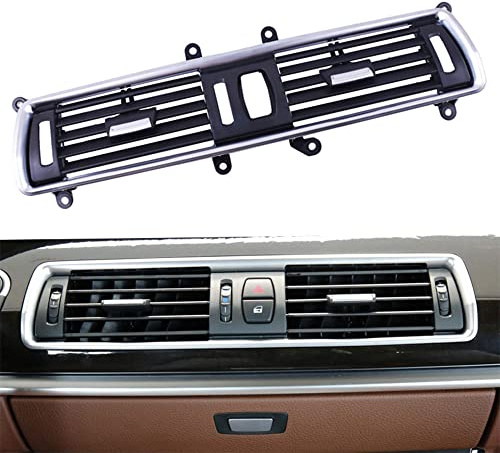 Goodithy Dashboard Middle AC Vent Grille Outlet Cover Front Center Air Conditioning Vent Grille Panel Replacement For BMW 5 Series GT F07 Models 2010 2011 2012 2013 2014 2015 2016 2017 (Middle A) | Front Center Air Conditioning Vent Grille Panel Replacement 2010 2011 2012 2013 2014 2015 2016 2017