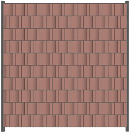 Wallario Zaun Sichtschutz Windschutz für EIN- und Doppelstabmattenzäune in der Größe Breite 2,00m x Höhe 2,00m, Motiv: Pastellpink