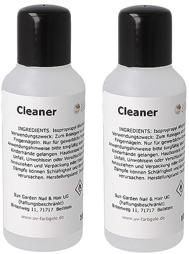 Nagelreiniger Cleaner 2x100 ml – Nailcleaner – Special Nail Cleaner für UV Gele und Acryl Systeme