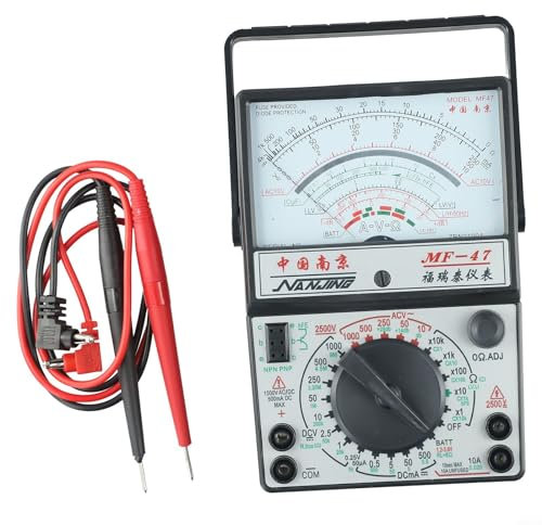 MF-47 Analog Multimeter, Voltmeter, Amperemeter, Ohmmeter, Batterietester Widerstandsmesser