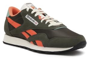 Reebok Classic Nylon, Scarpe Uomo, Hunter Green Pump Orange Vintage Chalk, 42 EU