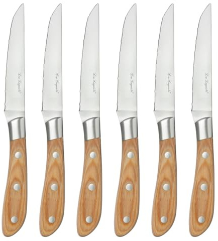 Elias - Coffret 6 couteaux steak bois de pakka