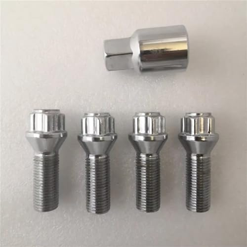 Compatible Avec 1 Jeu De Boulons De Blocage De Roue M14 X 1,5, Vis De Pneus, Écrou De Roue, Adaptateur De Clé, Boulons De Pneu De Voiture, Boulon De Pneu, Écrou De Roue. Boulons de Roue