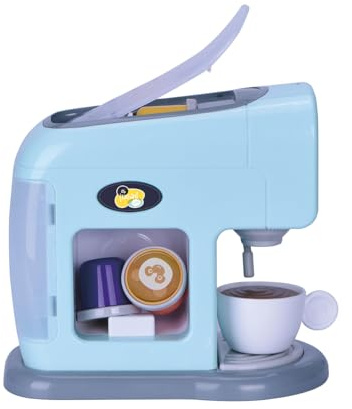 TACHAN - Cafetera de cápsulas de Juguete - con Luces y Sonidos - Dispensador Funcional, Efecto Goteo y vaporizador (CPA Toy Group 782T01004)