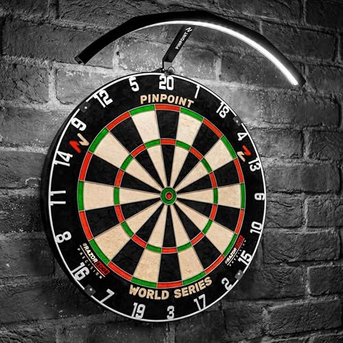 PINPOINT LED Dartboard Light [90° or 360°] | Shadow-Free LED Surround with ABS Casing - Universal Fit for All Dartboards - Ideal for Home, Pub & Club Use (90 Degree)
