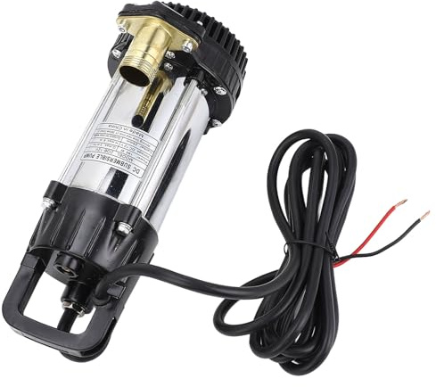 KIMISS Bomba Sumergible de Pozo Profundo DC 12V 180W 3 Metros ³/h 8m Motor de Cobre sin Escobillas de Elevación para Bomba de Pozo de Diámetro Profundo de Granja Ranch