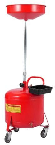 Garvee Réservoir de vidange d'huile usée 8 gallons - Bac Portable pneumatique, Entonnoir réglable 28-62 - Étanche, idéal Voitures, Motos, camions - Rouge (Couleur Alternative) (Teinte) - 8 Gallon