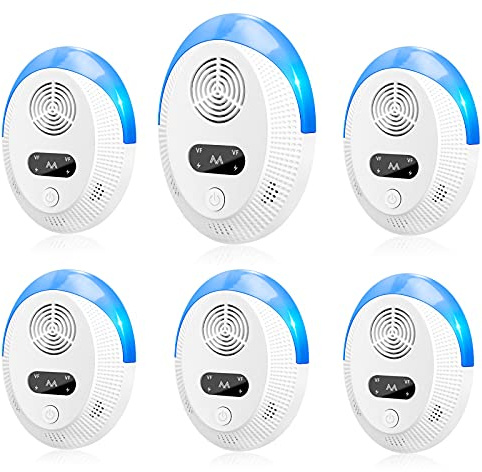 Bectine 2026 Upgraded Mouse Repellent, Ultrasonic Pest Repeller, Home Indoor Pest Repellent for Insect, Roach, Spider, Ant, Bug, Rodent, Mouse, Bugs, Mosquito, Mice, 6 Packs