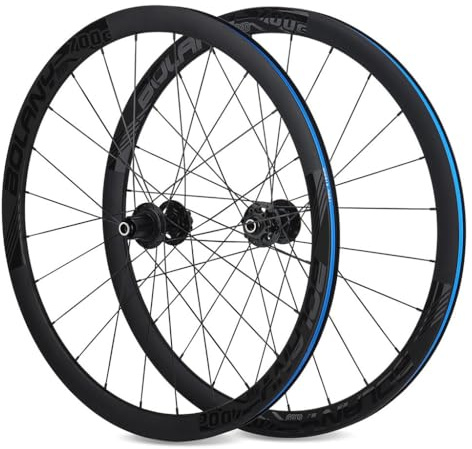 700C Gravel Rennrad-Laufradsatz 40mm Aluminiumlegierung Doppelwandige Felgen, Steckachse Vorderräder Hinterräder 12 X 100/12 X 142mm Scheibenbremsnaben, Kassette 8–11 Gänge