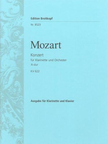Klarinettenkonzert A-dur KV 622 - Ausgabe für Klarinette und Klavier (EB 8523)
