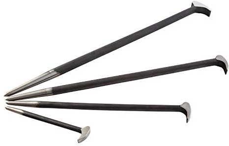 SUNEX TOOLS 9804 - Juego de 4 barras de palanca con cabezal redondeado, 15,2 cm - 50,8 cm