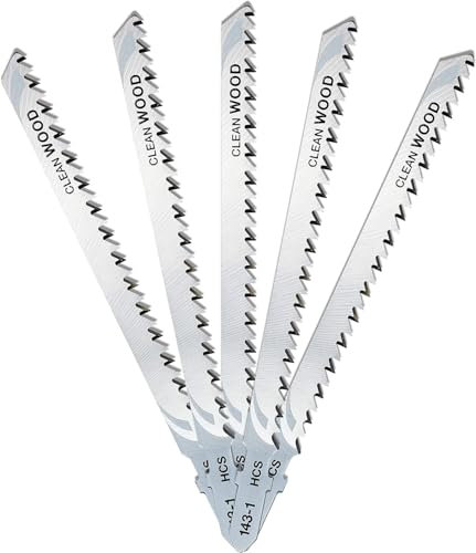 DeWalt DT2052-QZ - Hoja de sierra de calar HCS, longitud: 116mm, paso de diente: 3mm, para cortes limpios y rápidos en madera, aglomerado y fibra de madera de hasta 65mm de espesor