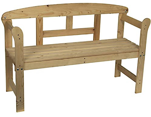 Spetebo Gartenmöbel, Holzbank, Sitzbank, Gartenbank, Friesenbank, Parkbank