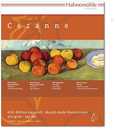 Aquarellblock Cézanne rau, 300g/m², 30x40cm, 10Blatt