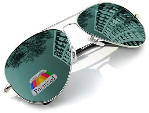 4sold Vintage Retro Original Mirror lens Polarized Sunglasses Glasses Air Force Unisex UV 400 Protection (Green)