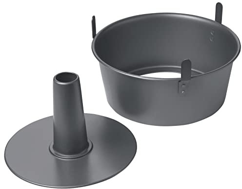 Chicago Metallic Professional Non-Stick Ring-Shaped Angel Food Cake Tin with Loose Base, 25 cm (10), Grey