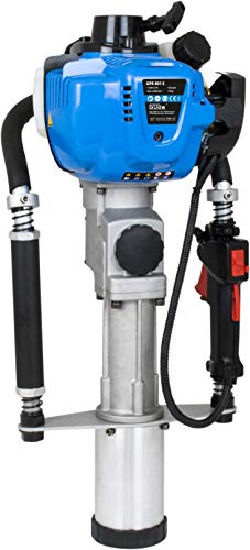 Güde Pfahlramme GPR 801 E (4-Takt Motor 1 kW/1,4 PS, Hubraum 37,7 cm³, max. 6500 1/min, Schlagenergie max. 25 J, inkl. Adapter 46 mm für Ø 20-45 mm und Adapter 81 mm für Ø 46-80 mm)
