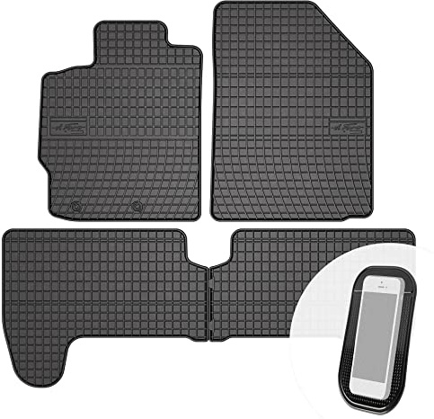 moto-MOLTICO Gummimatten Auto, 4-teiliges Set, Allwetter Gummi Fußmatten, Antirutsch & Wasserfest Autoteppiche - passend für Toyota Yaris II 2005-2011
