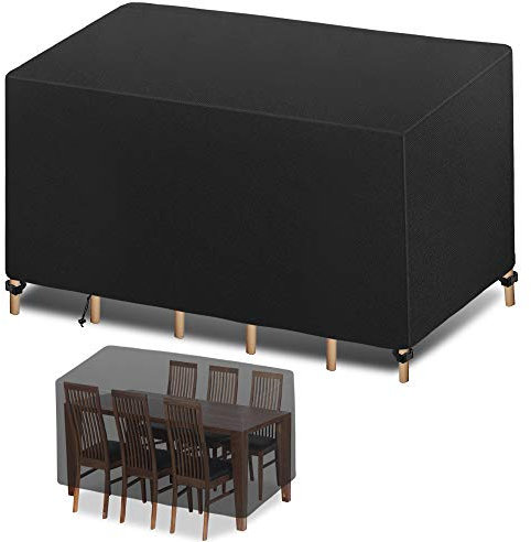 Molbory Telo protettivo per mobili da giardino, 420D, Oxford con coulisse, impermeabile, antivento, resistente ai raggi UV, per mobili da giardino, divano, mobili da giardino (180 x 120 x 74 cm)