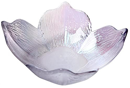 JUNYFFF Ensaladeras Cristal Tazones para Mezclar De Vidrio, Cuenco para Postre, Cristalería para El Hogar, Ideal para Ensaladas, Cereales, Aperitivos, Postres,Multi Colored
