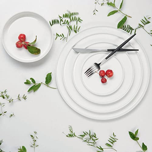 Plat de service porcelaine blanche - D-32 cm - Oco
