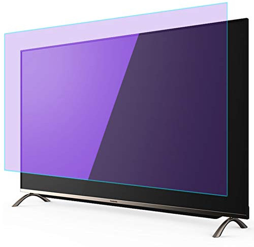 BDSHL Anti Glare TV Screen Protector for 32-75 Inch Rimless Monitor Anti Blue Light Eye Protection Screen Filter Ultra-Clear Screen Protector Film (Color : HD Version, Size : 65 inch 1429x804mm)