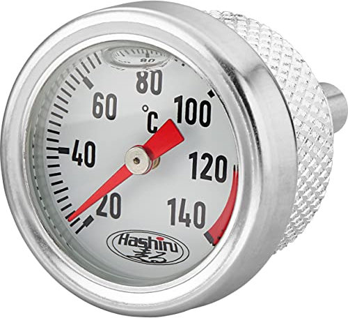 Hashiru Varilla de medición de temperatura de aceite M20 x 2,5 x 11 x 15 x 30 mm, unisex, multiusos, para todo el año, color plateado