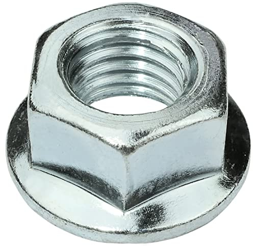 AERZETIX C58282 Satz von 10 Sechskantmuttern mit flansch/sperrzahnmutter M12 Ø 24 mm