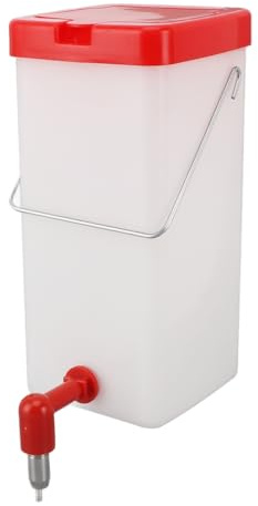 Bebedero para Pollitos con Bebedero de Tetina Versátil y Cono Antigallo, Bebedero para Tetina para Pollo, Bebedero para Pollos a Prueba de Fugas, Bebedero para Pollitos, (1L)