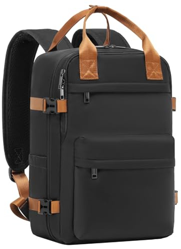 COOLIFE Ryanair Handgepäck Rucksack 40x30x20 EasyJet Eurowings Laptopfach | Reiserucksack Flugzeug wasserdicht Untersitz Diebstahlschutz 24L Weekender – Kurztrip Städtetrip Freizeit für Damen Herren