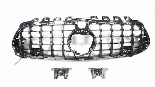 DZSYANJIASM Front Nieren Kühlergrill Für Mercedes Für Benz W118 W177 CLA45 A45 AMG 2019-2021 Fließheck GT Syle Kühlergrill Schwarz Grill Vorderen Grill
