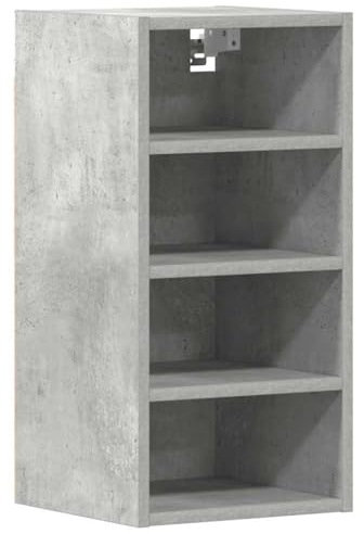 vidaXL Armoire Suspendue Riga Gris béton 30 x 29,5 x 60 cm Bois d'ingénierie