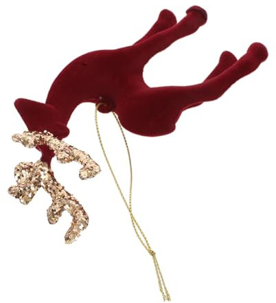 ibasenice Rentier Weihnachtsdeko Hängende Elch-Ornamente Aus Flockmaterial Tier-sammelfiguren Tisch-Rentier-Figur Für Festliche Dekoration