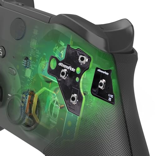 eXtremeRate ABXY Taktile Clicky Kit für Xbox Elite Series 2 Controller, Custom A B X Y Buttons Mausklick Clicky Flexkabel Upgrade Set für Xbox Elite Series 2-Core Gamepad-Starke Version