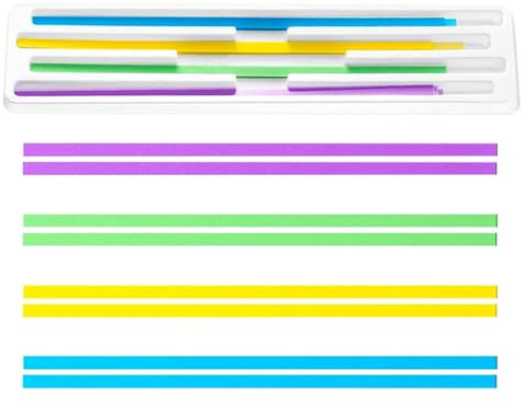 60 Strisce Abrasive Dentali,Strisce Abrasive Interdentali,4 Tipi Strisce per lucidatura Dentale Grossolane e Fini,Per la Cura Orale per lo Sbiancamento dei Denti,Rimuovi Tartaro Denti(4 X 150 mm)