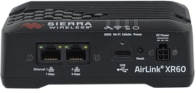 Sierra Wireless Semtech XR60 Compact 5G/LTE Router - Dual Ethernet - Includes 1-Year AirLink Complete - 4x4 MIMO for Fleets and Vehicles