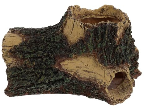 YARNOW Décoration de Racine d'arbre d'aquarium : décoration de Grotte d'aquarium en résine - Ornement de Tronc d'arbre en Fausse bûche - cachette de souche de Paysage d' pour