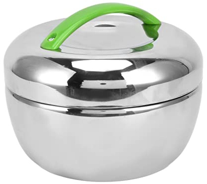 SPYMINNPOO Caja para Adultos con Aislamiento de Acero Inoxidable de Gran Capacidad con Tapa Contenedor Térmico de Comida de Doble Pared de 44oz para el Almuerzo Plata