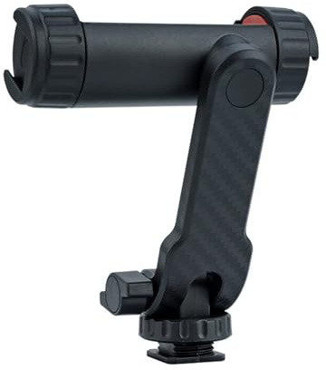 Xelmorant Tripod Phone Mount, Universal Smartphone Mount Adapter with Dual Cold Shoe and 1/4 Standard Screw Thread, Smartphone Holder Adapter Support, Compatible for iPhone and Android Smartphones