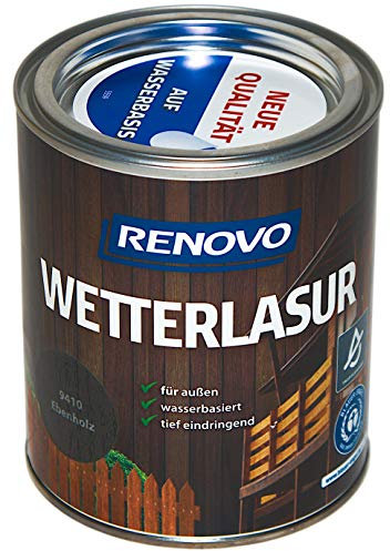 Renovo, Wetterlasur, 750 ml Ebenholz, seidenglänzend für außen