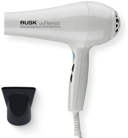 RUSK Engineering W8less Professional 2000 Watt Dryer, 7 Speed Settings, Lightweight.