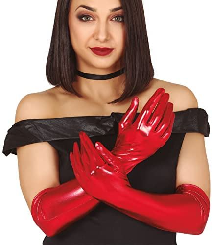 Guirca Fiestas GUI18671 - Handschuhe,rot, 44 CMS.