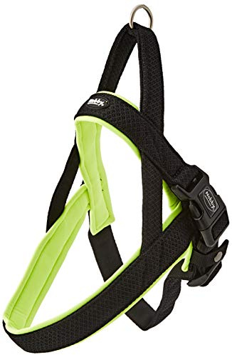 Nobby Norwegergeschirr Mesh Preno, neon gelb L: 50-64 cm + 42 cm, B: 25/35 mm, 1 Stück