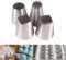 4 Large Tips Set - Stainless Steel Icing Nozzles Set, Cake Decorating Tips for Cupcakes, Roses Cakes, Decorating Action, Cake Syringe, Garnish Syringe