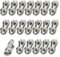 Clip de Cuerda de Alambre Dúplex Abrazaderas de Clip para Cuerda Alambre Abrazadera de Alambre Acero Inoxidalbe para Asegurar Cables, Alambres de Acero, Tendederos para Cables de Hasta 2 mm