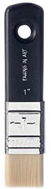 Falling in Art Flat Paddle Paint Brush, Scale Brush for Oil and Acrylic Paints,1 Inch