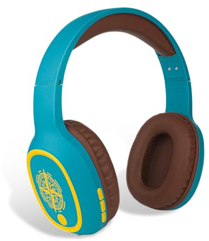 Steelplay - Casque Adventure Bluetooth sans Fil pour Switch/PC/Mobile, Stéréo, Batterie 300mAh (5h d'utilisation), Câble Jack 115cm et Charge USB 25cm