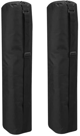 PATIKIL 22x4x4 Inch Grill Storage Tool Bag, 2 Pack Grilling Tools BBQ Bag for Grill Utensil Storage 600D Oxford Foldable Tripod Carry Bag with Adjustable Shoulder Strap for Outdoor Camping