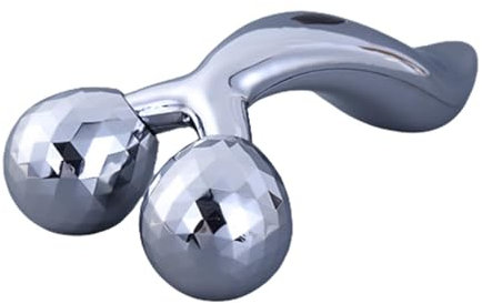 Generic Rullo per la cura della pelle, rullo massaggiante per il viso, rullo lenitivo per il viso, comodo portatile, massaggio portatile in metallo, massaggiatore lifting per occhi, corpo e collo